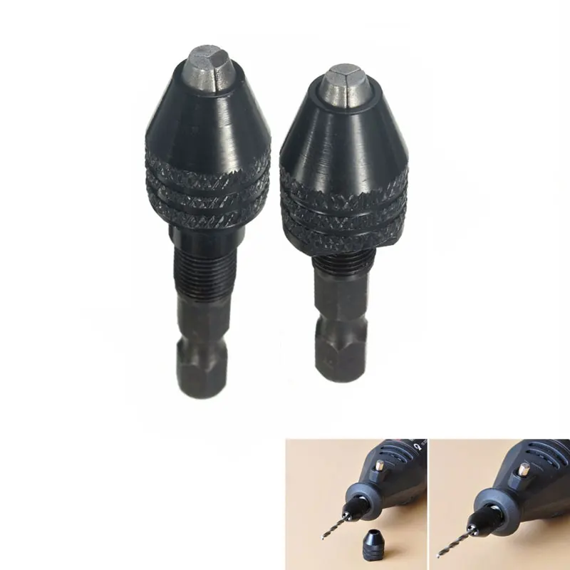 

0.3-3.2mm Keyless Drill Chuck Screwdriver Impact Driver Adaptor 1/4 '' Hex Shank Drill Bit Tool Quick Change Convertor Adapter