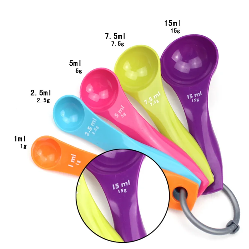 Super-Useful 5PC Kitchen Colourworks Measuring Spoons Spoon Cup Baking Utensil Set Kit D729 - Image 5