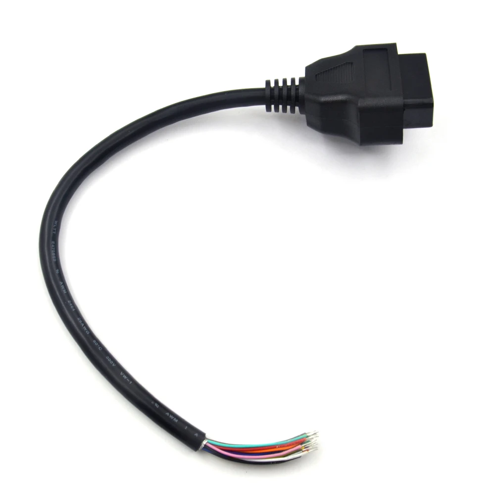 OBD2 16Pin мужской разъем для ELM327 удлинитель адаптер кабель OBDII EOBD (система бортовой