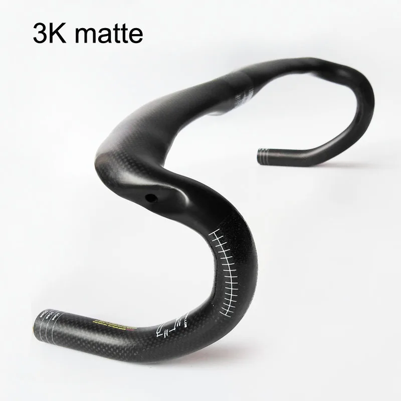 NEW ZNIINO NO LOGO Full Carbon Fiber Bicycle Handlebar Road Handlebar Stem Handle 3k Matte/glossy Handlebar Free delivery