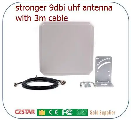 antenna with cable 4 порта impinj r2000 uhf rfid считыватель long range EPC global C1 gen2 uhf multi-теги для чтения 1-500tags ip tcp Читатель uhf rs232 - Цвет: antenna with cable