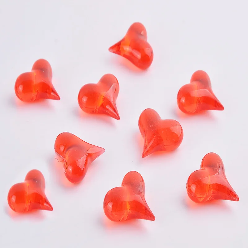3D сердце смолы Стразы Кристалл смешанный цвет акриловый кристаллический камень