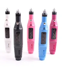 1 комплект мини-дрель для ногтей, профессиональная пудра для маникюра, педикюра, сверлильный станок для удаления кутикулы, инструменты с Европейским штекером CO983