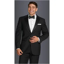 2017 Hot Sale Costume Homme Smoking Custom Made Men Tuxedos Wedding Suits For 2-piece Groomsmen Slim Fit Grooms (jacket+pants)
