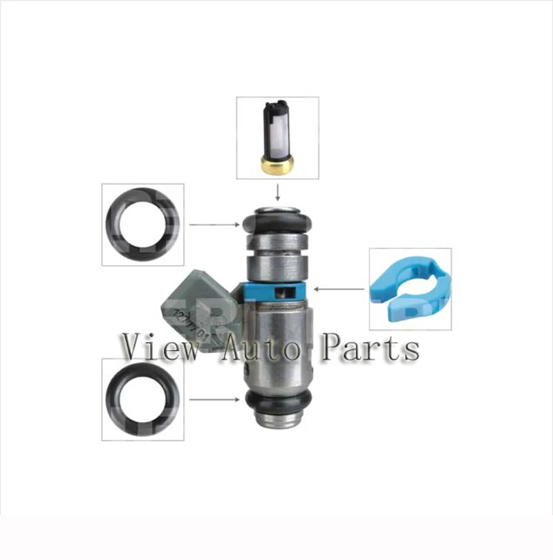 

10 sets For OEM IWP042 Injector Repair & Service Kits Including Filter Viton O-Rings Plastic Washer VD-RK-0035