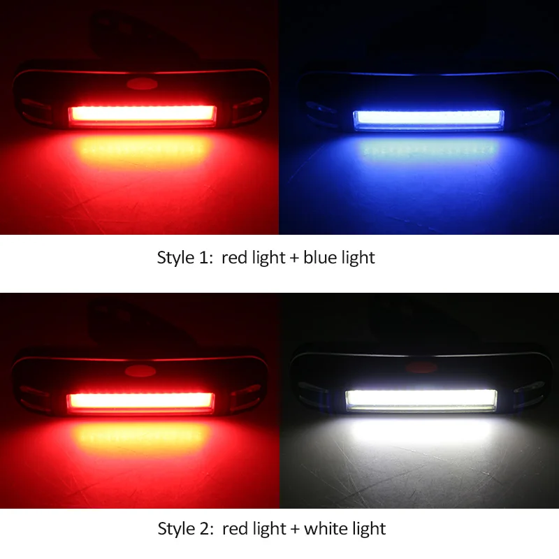 Sale Bicycle Light COB Bike Lights Led Rear Tail Light 3 Lighting Modes  Bike Lamp for Cycling Helmet, Use AAA Battery #2 7