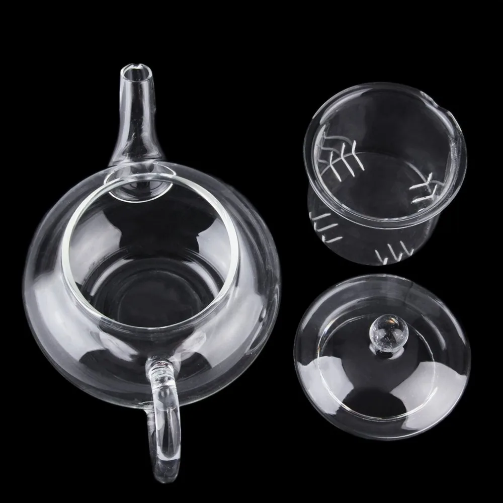 Прозрачный чайный горшок термостойкий стеклянный с китайским Infuser кофе цветок