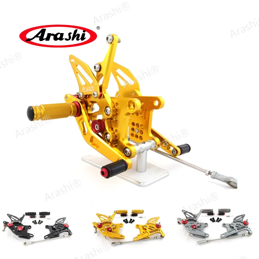 

Arashi For TRIUMPH Speed Triple 1050 2005 - 2010 CNC Adjustable Footrests Rider Foot Pegs Rearset Rest 2006 2007 2008 2009 Gold