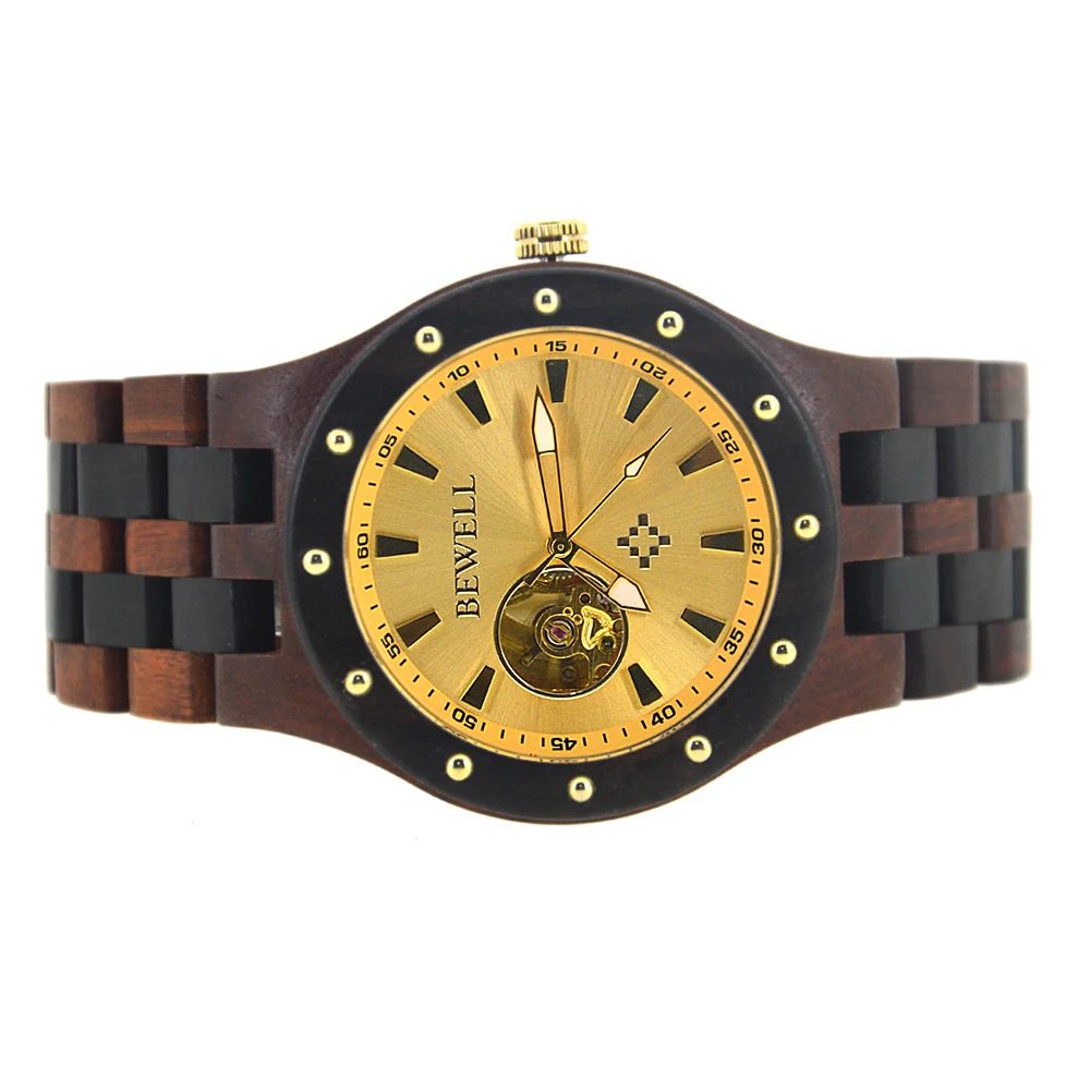 Часы мужские механические с деревянным ремешком 131A|watch brand|watch genuinewatch relogio |