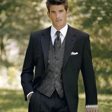 Смокинги для жениха на заказ черный Лучший мужской костюм жениха костюм/жениха Мужские костюмы/одежда жениха Свадебные костюмы/мужские смокинги