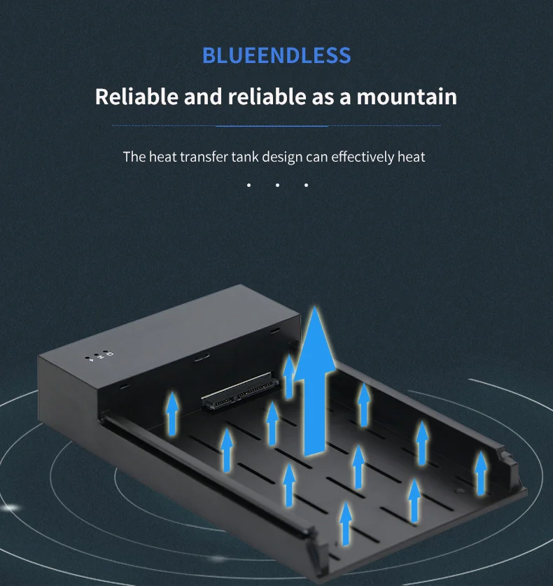 BLUEENDLESS MR35T HDD корпус 3,5 дюйма SATA внешний жесткий диск корпус, USB 3,0 инструмент бесплатно для 3," SATA HDD и SSD