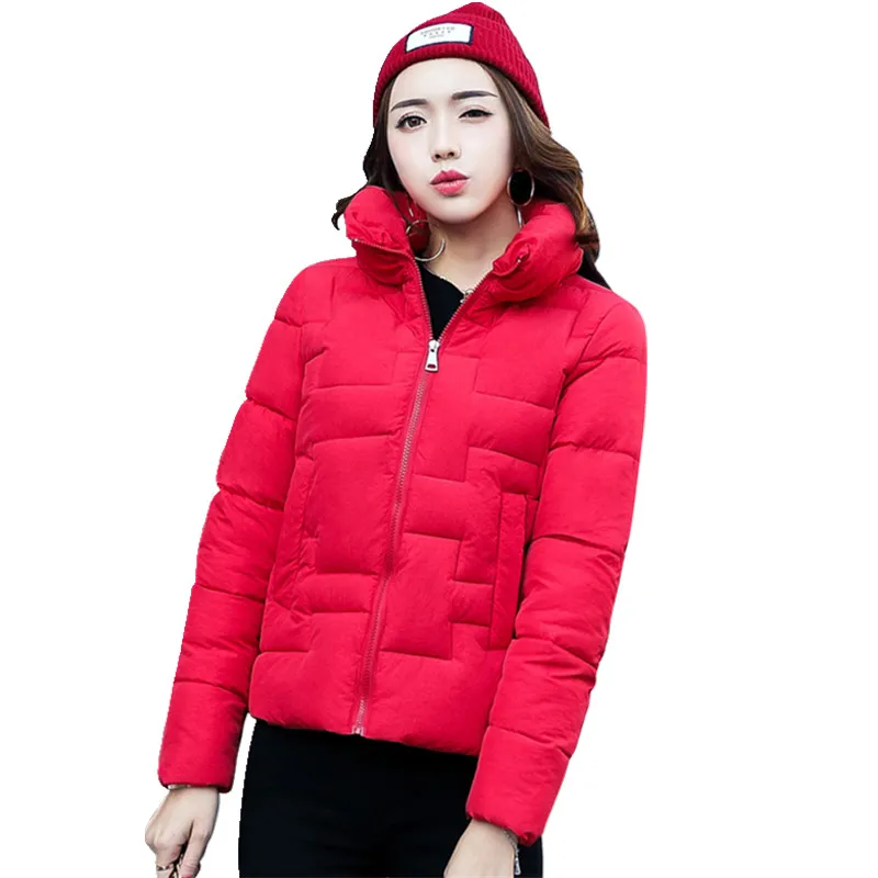 

2017 Thick Warm Winter Jacket Women Parkas Casual Basic Jackets Coat Student High Quality Quilted Padded Cotton Outerwear CM1265