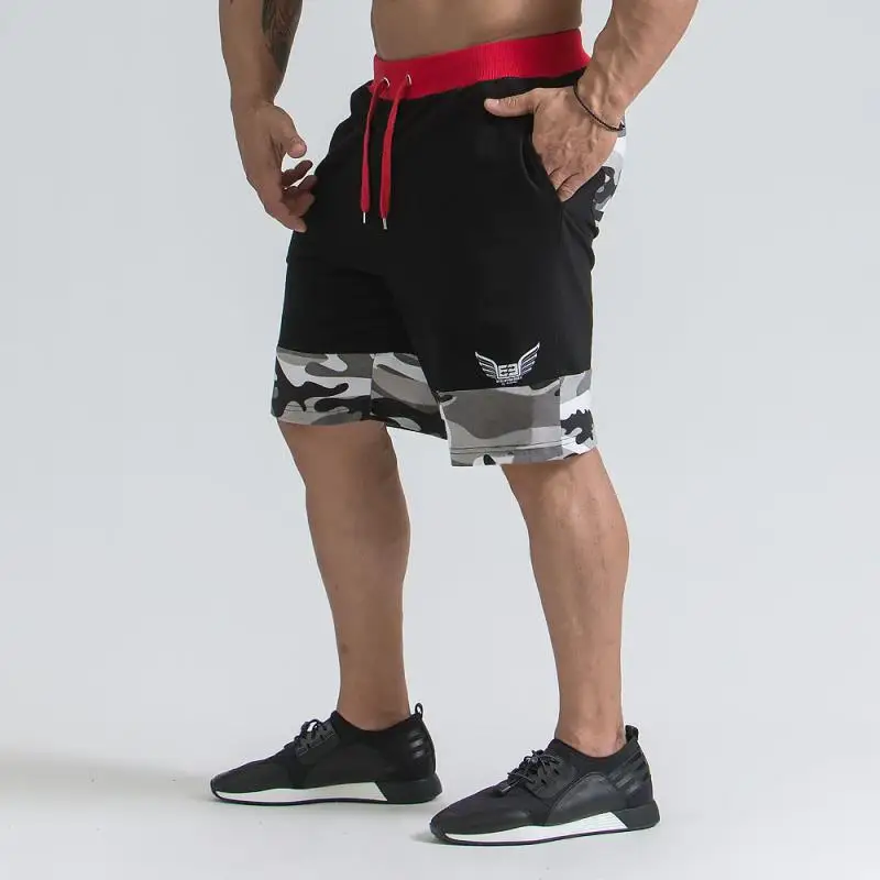 

2019 New Summer gyms Brand High Quality Cotton Men shorts Bodybuilding Fitness Gasp short masculino workout jogger shorts