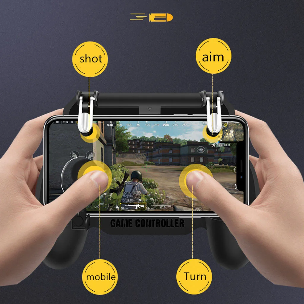  HIPERDEAL Mobile Game Controller For PUBG 4in1 Gamepad Shoot And Aim Trigger Phone Cooling 19Feb15