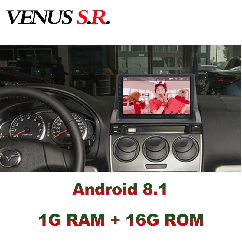 VenusSR Android 8,1 2.5D автомобильный dvd для Mazda 6 радио 2002-2008 Мультимедиа gps Радио Стерео gps навигация