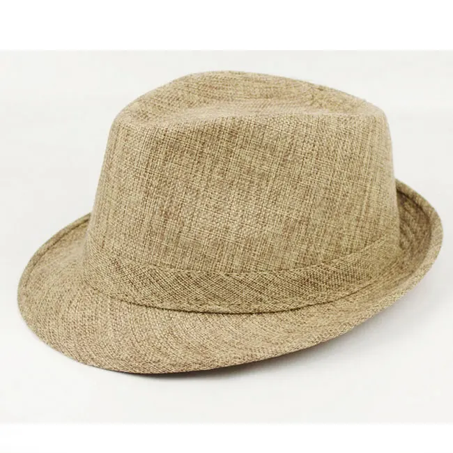Cllikko летняя шляпа для мужчин, летняя пляжная кепка, шляпа от солнца, Мужская Панама, соломенная, мужской Гангстер Трилби, модный козырек от солнца, Кепка - Цвет: 2
