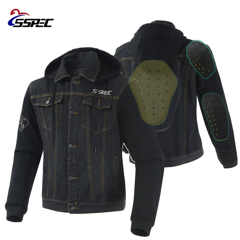 Motorcycle Jacket 2018 Spring Summer Men Denim Jacket Windproof Moto Motorbike Jean Jackets Chaquetas Outerwear With Protectors Motorcycle Jacket 2018 Spring Summer Men Denim Jacket Windproof Moto Motorbike Jean Jackets Chaquetas Outerwear With Protectors