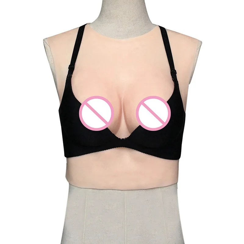 

New Breast Forms Silicone for Crossdresser Fake Boobs Transvestite Enhancer False Breast Drag Queen Size S Skin Color C Cup