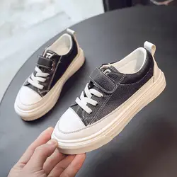 Обувь для девочек повседневная обувь 2019 новая детская одежда корейского производства; на возраст 5–15 лет; сезон осень обувь для мальчиков