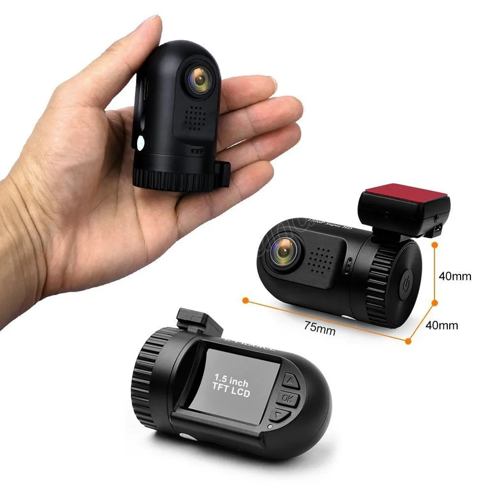 

DVR 1296P Car DVRs Dash Cam GPS Mini 0805 For Video Recorder 1.5 inch Car DVR Ambarella A7 Chip G-sensor GPS