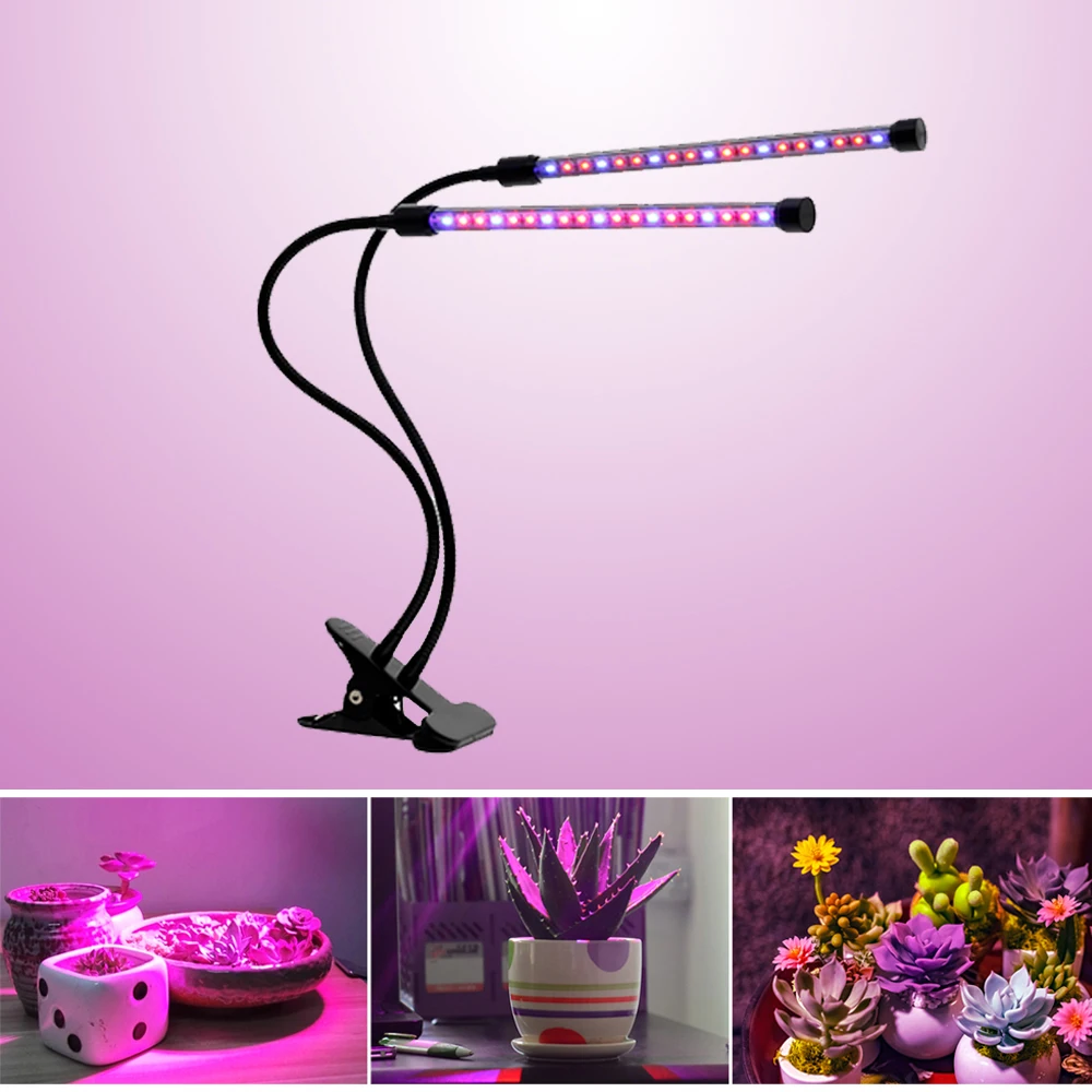

Led Plant Grow Light USB 18W 5V LED Full Spectrum Grow Lamp Flexible Clip Plant Lamp For Indoor Vegetable Flower Plant Tent Box