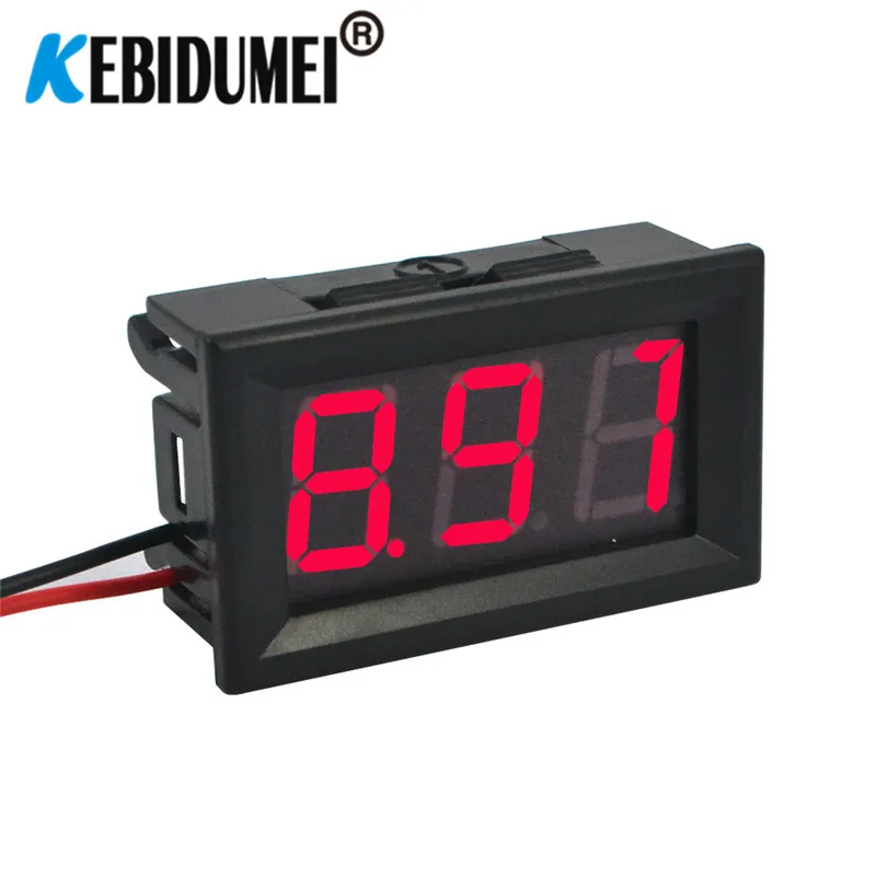 Digital Car Voltmeter Ammeter High Accuracy DC 100V 10A Motorcycle Voltage Indicator Tester Current Meter Replace USB Tester 12V