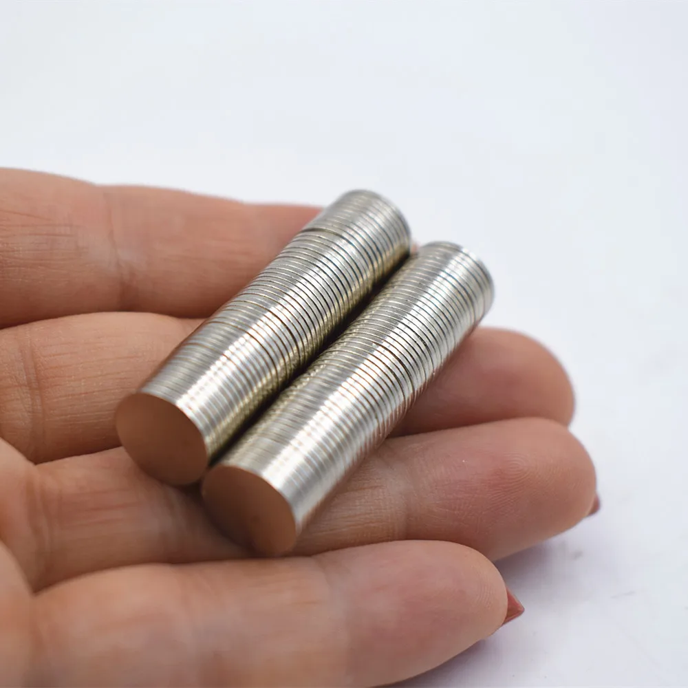50 шт. неодимовый магнит 10x1 мм редкоземельный маленький сильный Круглый Постоянный 10*1 мм Электромагнит на холодильник NdFeB никель магнитный диск