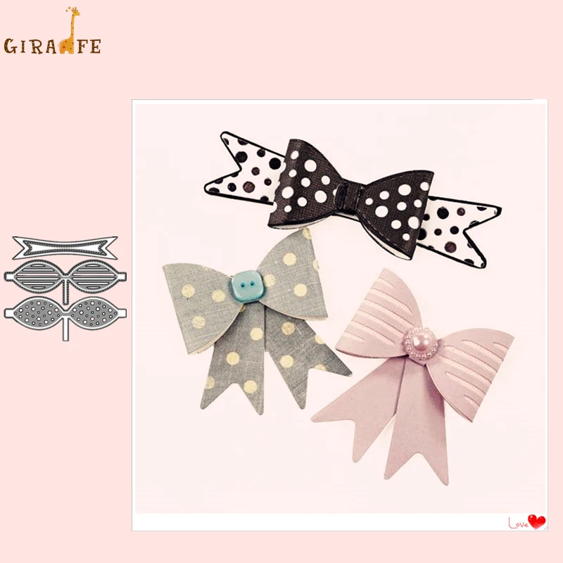 

Bowknot metal cutting dies for Scrapbook paper craft photo Album box decoration blade punch stencils die new 2019 die cut