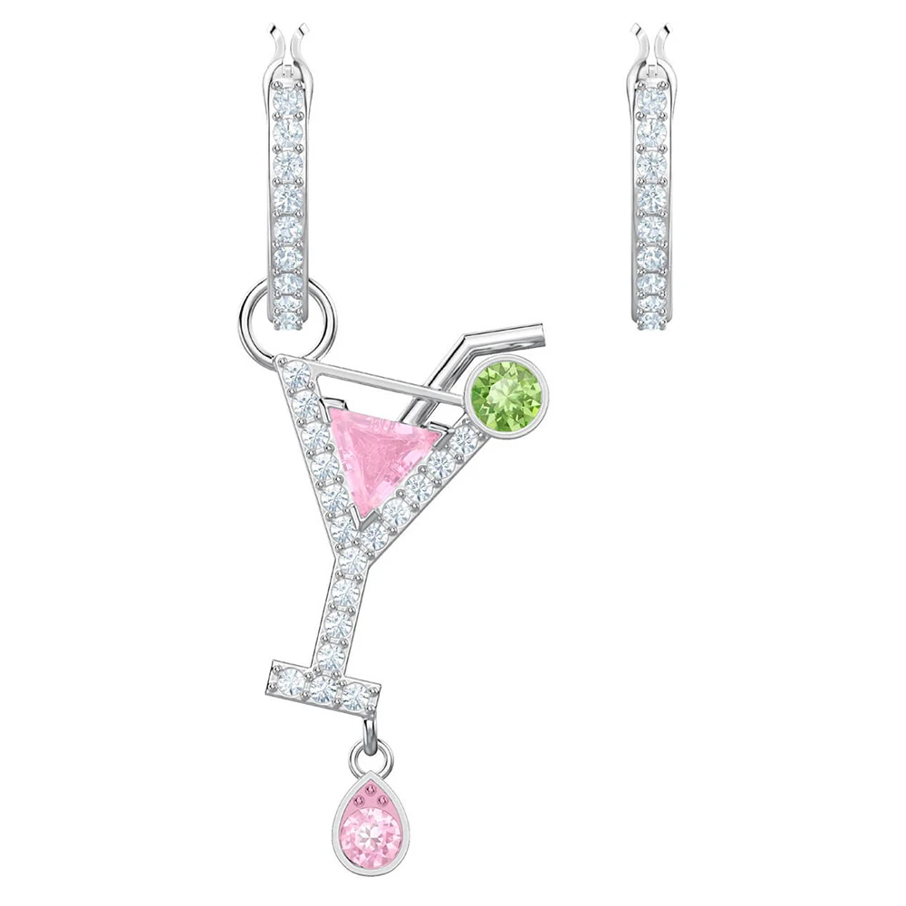 

Fanier Swa 2019 Summer New Original 5457661 Doesn't Arrepend Cocktail Pierced Brilliant Cocktail Earring Romantic Female Ping