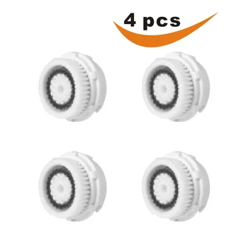 

4PC Face Care Spin Brush Head Ultrasonic Cleansing Cleaner Replacement Facial Cleaning Brushes Heads Acne Remover Replacement