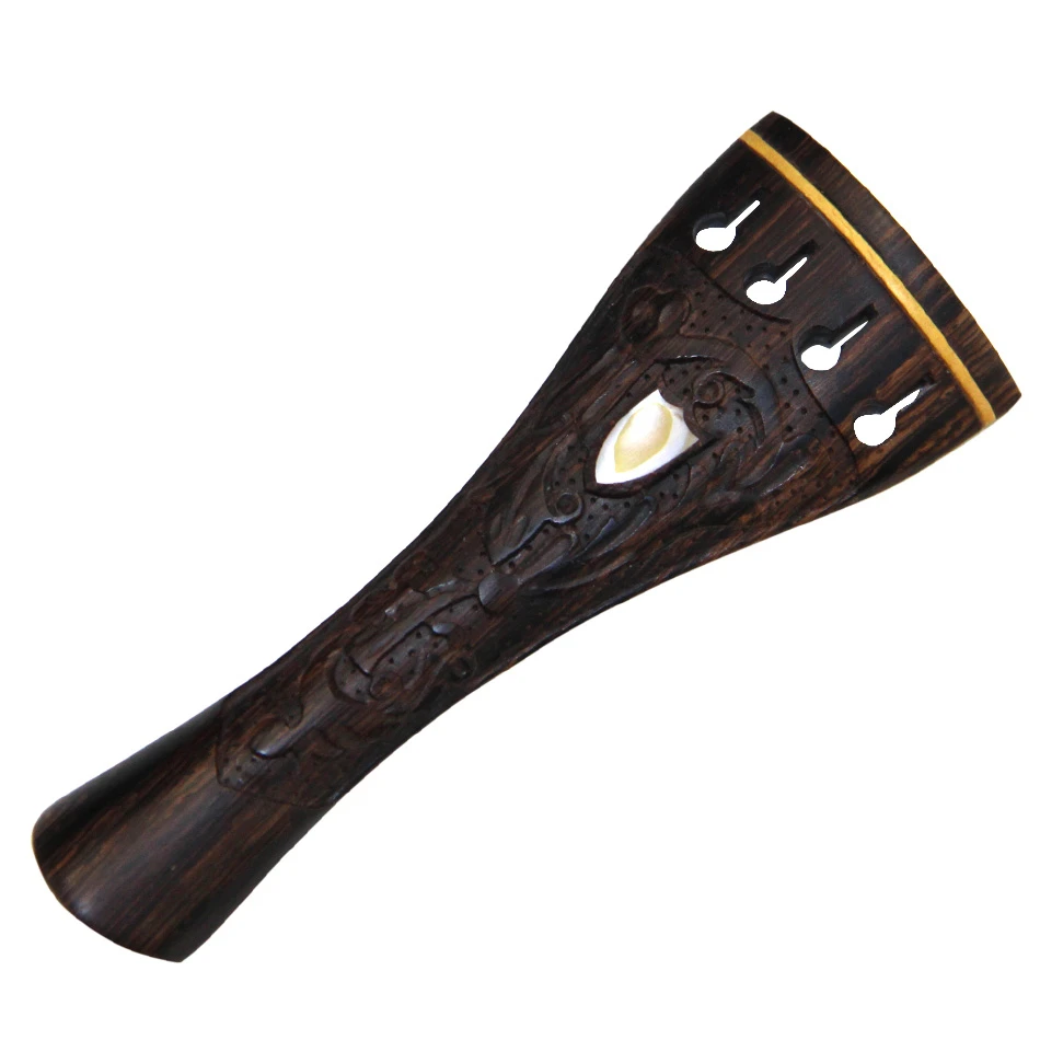 

violin Part 4/4 horns wood gorgeous patterns carved polished high-grade violin accessories Violin pull string