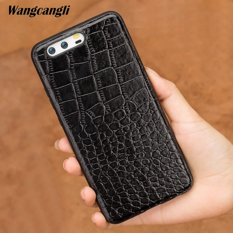 

Business leather crocodile top and bottom full case for For HUAWEI P10 plus phone case high-end leather leather custom shell