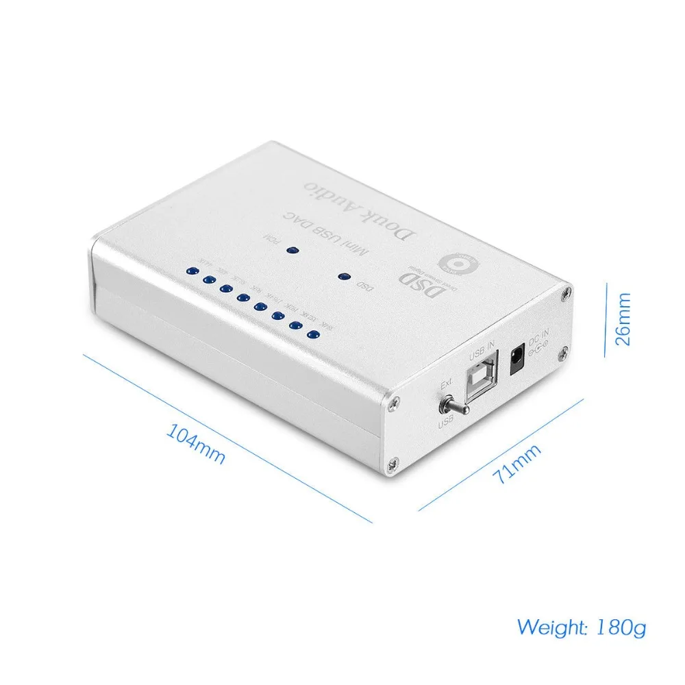 Douk аудио мини высокое разрешение 384 K/32 бит XMOS USB TI DSD1796 ЦАП+ предусилитель+ усилитель для наушников