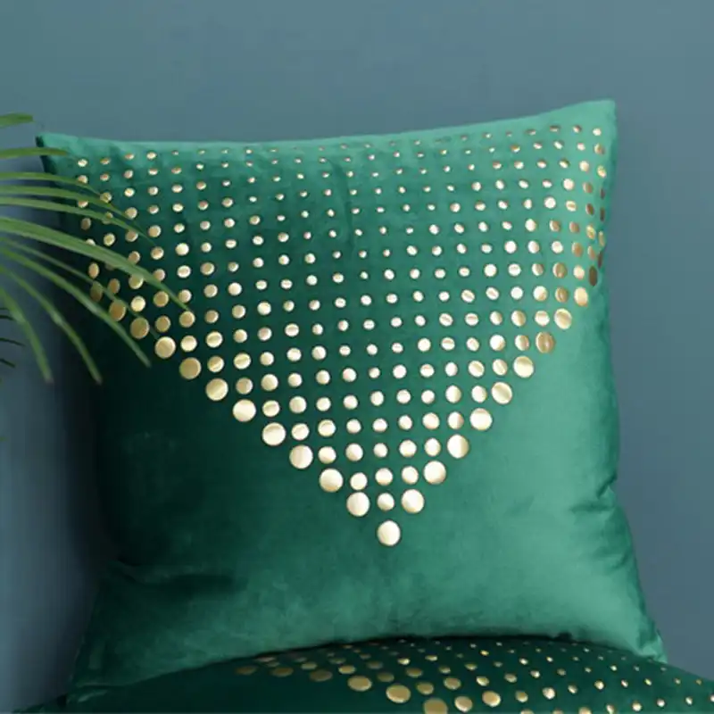 emerald green decorative pillows