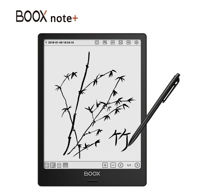 

Ebook BOOX Note+ e Book Reader 10.3" HD Display E Ink Carta Flat Touch Screen Smart Android wireless WiFi built-in Mic,and BT4.1