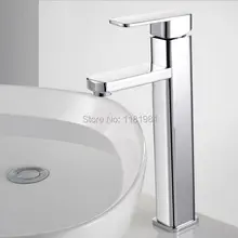 Горячая Высокий Пьедестал из керамического композитного материала ванная с Одной ручкой раковина смеситель C3005