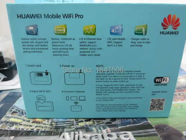 Беспроводной Wi-Fi маршрутизатор с RJ45 WAN Порты и разъёмы Huawei e5770