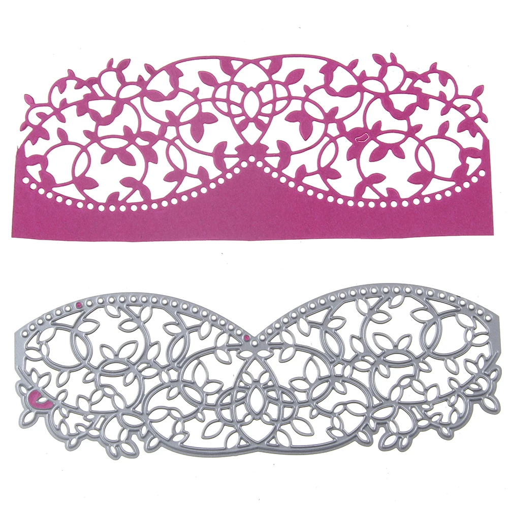 Vidro criativo Projeto Da Flor De Corte De Metal Morre Stencil Embossing Ofício Para Scrapbooking DIY Cartão de Álbum de Fotos Decoração 150x52mm
