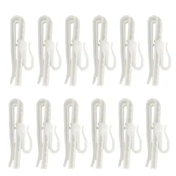 

300pcs Adjustable Depth Pinch Pleat Locking Curtain Tape Clip Hooks