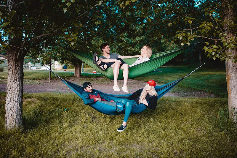 Parachute Double Hammock Camping Survival Garden Hunting Leisure Hamac Travel Double Person Hamak Ramac