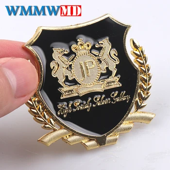 

Car styling 2Pcs JP Metal Badge Junction Produce Sticker Emblem For Car Side Windows Body Auto Rear Trunk Lid Auto accessories