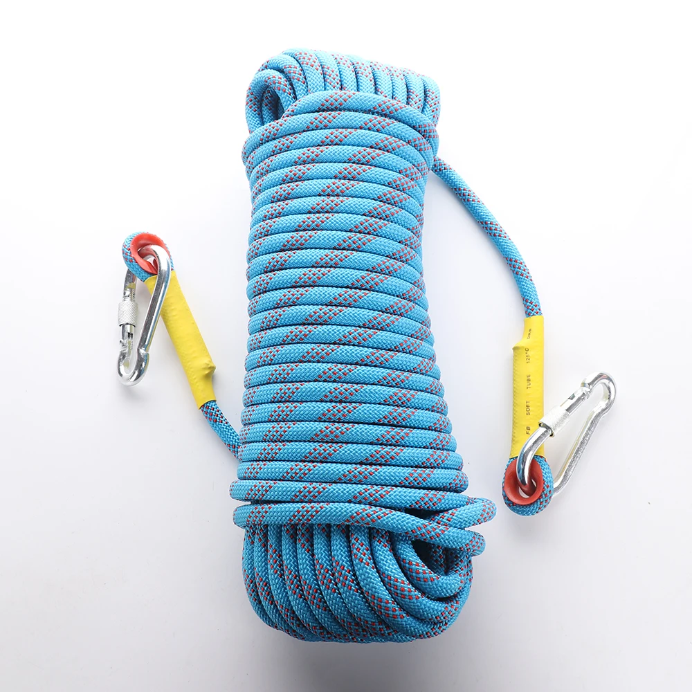 10.5mm Blue Outdoor Climbing Rope 10 20M Rock Climbing Safety Rope
