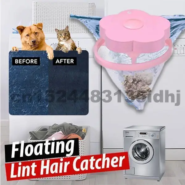 Floating Pet Fur Catcher Laundry Lint Hair Catcher for Washing Machine