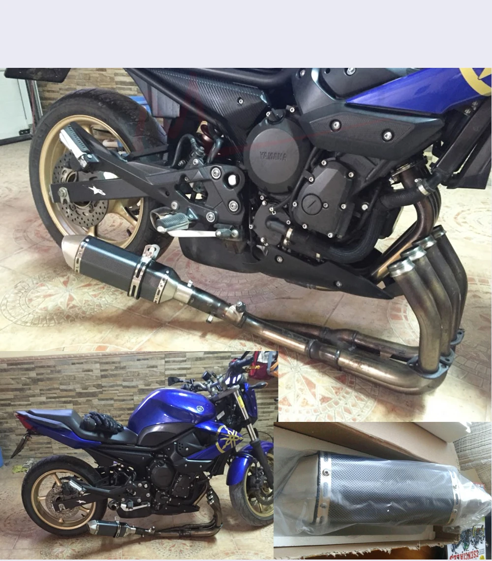 Motoo-Универсальный 36-51 мм мотоцикл выхлопной модифицированный скутер выхлопная муфта GY6 для HONDA R1 R3 R6 FZ6 ATV Dirt bike выхлопная труба