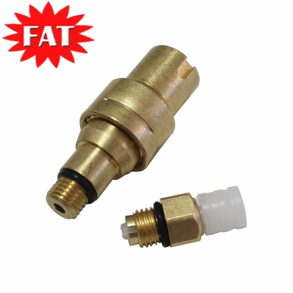 

For Mercedes-Benz S-Class W220 Rear Suspension Air Spring Bag Strut Pressure Valve & Air Line Hose Connector Brass Fitting