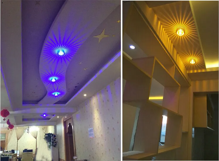 Conduziu a Luz de Teto Lâmpada do Teto Embutido de Espalhamento de Luz Projeto de Alumínio para Sala Sala de Estar Hall de Entrada 3 w Rgb de Estar Varanda Iluminação Home Decor 15 lâmpada do teto incorporado luz de dispersão
