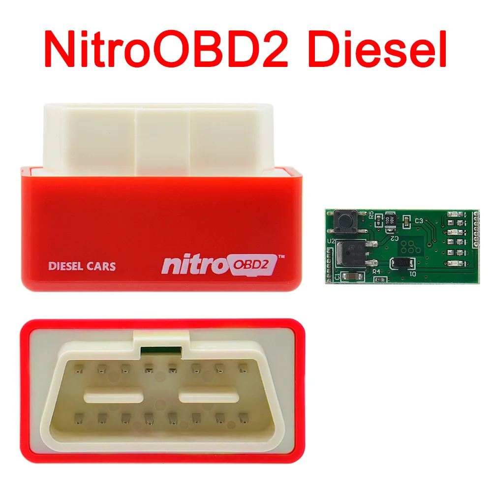 NitroOBD2 полный чип тюнинг BoxGreen EcoOBD2 экономичный чип тюнинг коробка OBD Автомобильный экономия топлива Eco OBD2 для Автомобили, работающие на бензине экономия топлива 15 - Цвет: 2pcs red