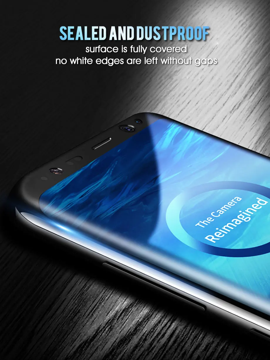 Изогнутое закаленное взрывозащищенное стекло для samsung Galaxy S9 S8 Plus Note 8 9 Защитная пленка для экрана на S7 S6 Edge