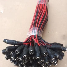 20 шт./лот 12 В мониторинг постоянного тока питания Женский кабель, шнур адаптера 5,5*2,1 мм монитор для камеры