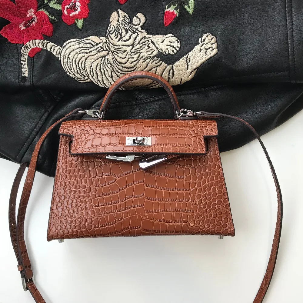 

Kafunila 2018 new arrival genuine leather bags for women famous brand designer high quality cow leather mini shoulder bags bolsa